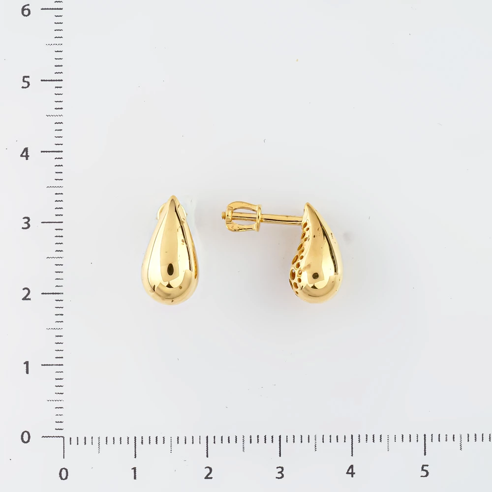 Серьги из желтого золота 585 пробы