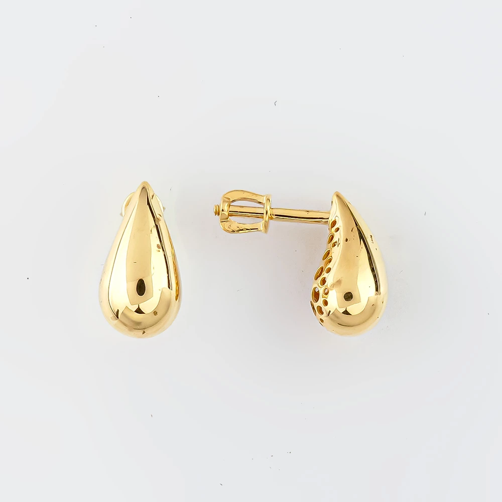 Серьги из желтого золота 585 пробы