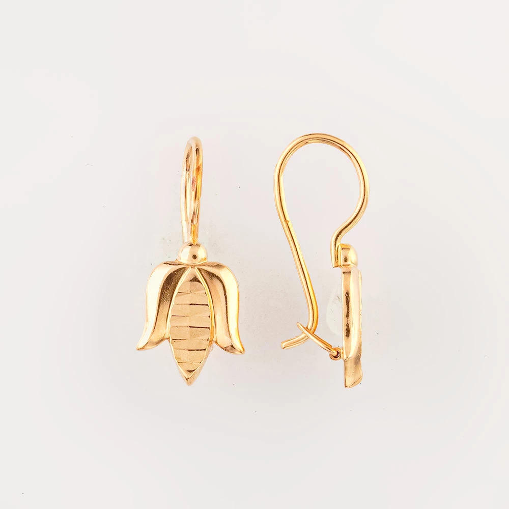 Серьги из красного золота 583 пробы