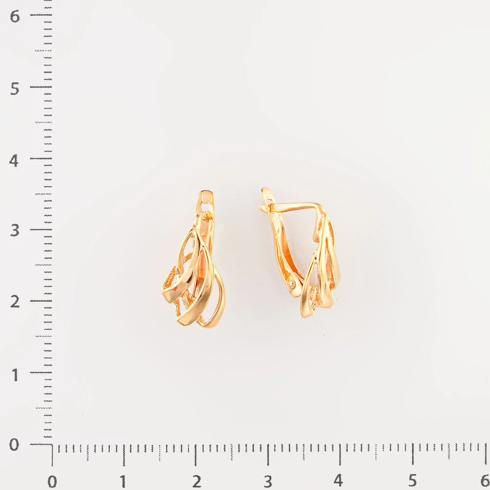 Серьги из красного золота 585 пробы