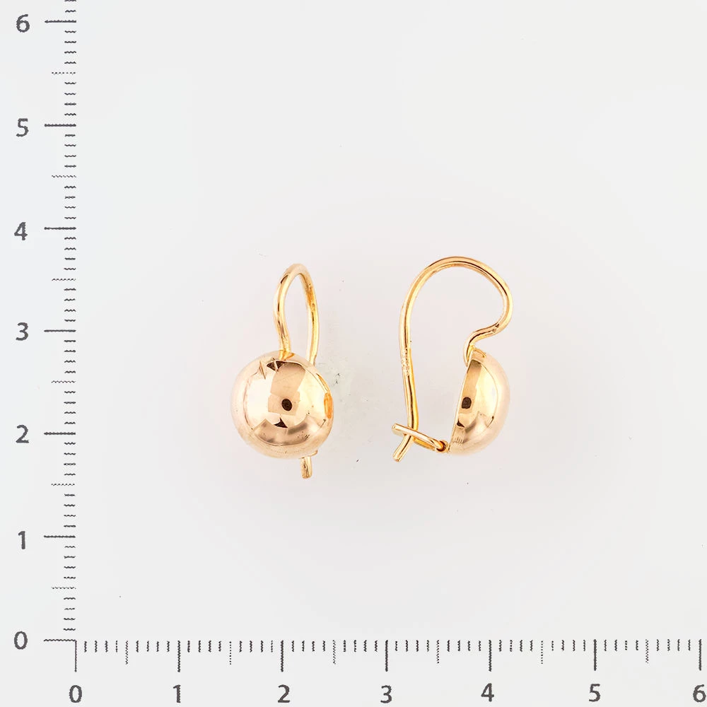 Серьги из красного золота 583 пробы
