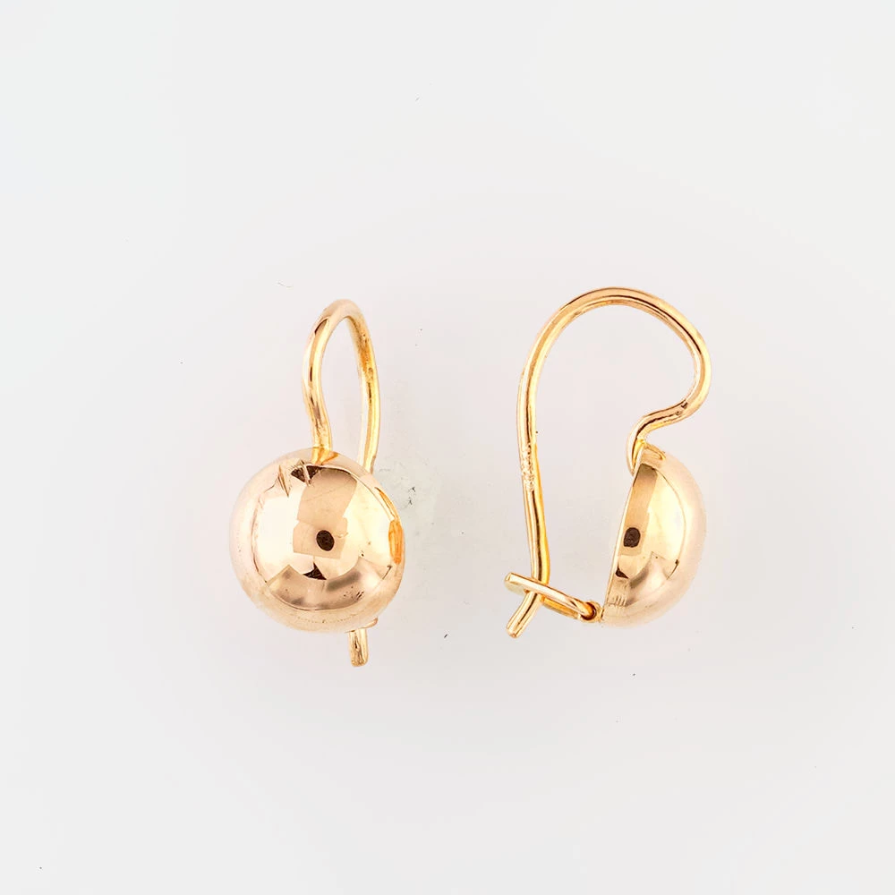 Серьги из красного золота 583 пробы