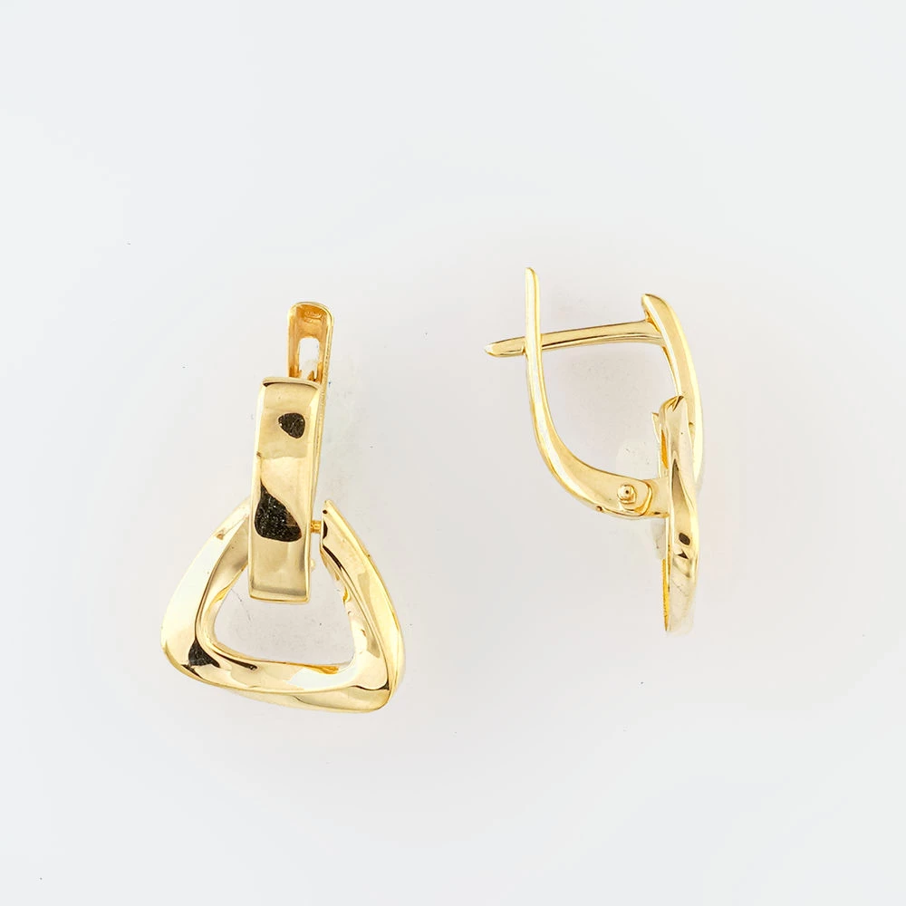 Серьги из желтого золота 585 пробы