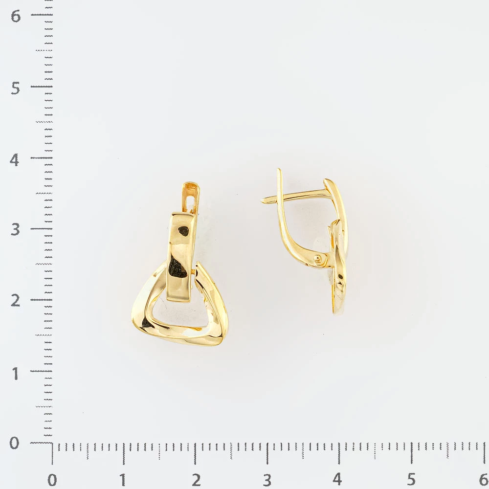 Серьги из желтого золота 585 пробы