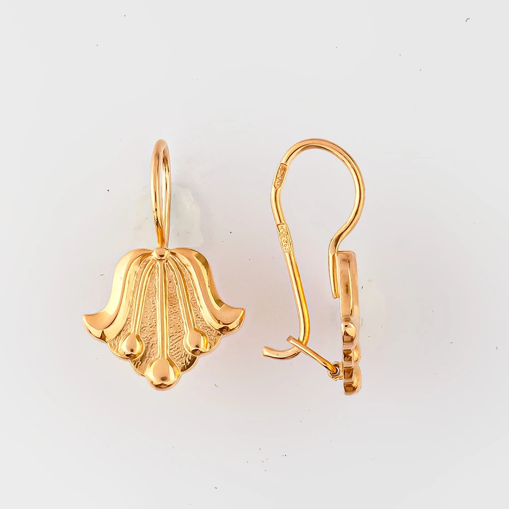 Серьги из красного золота 583 пробы