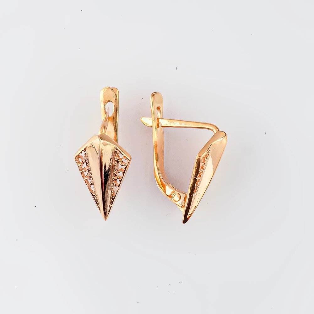 Серьги из красного золота 585 пробы