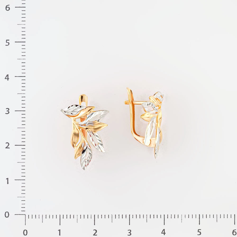 Серьги из красного золота 585 пробы