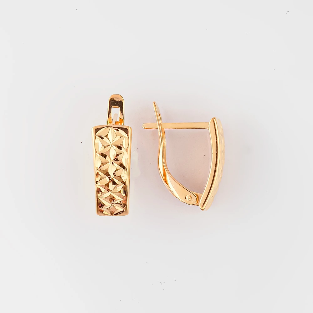 Серьги из красного золота 585 пробы
