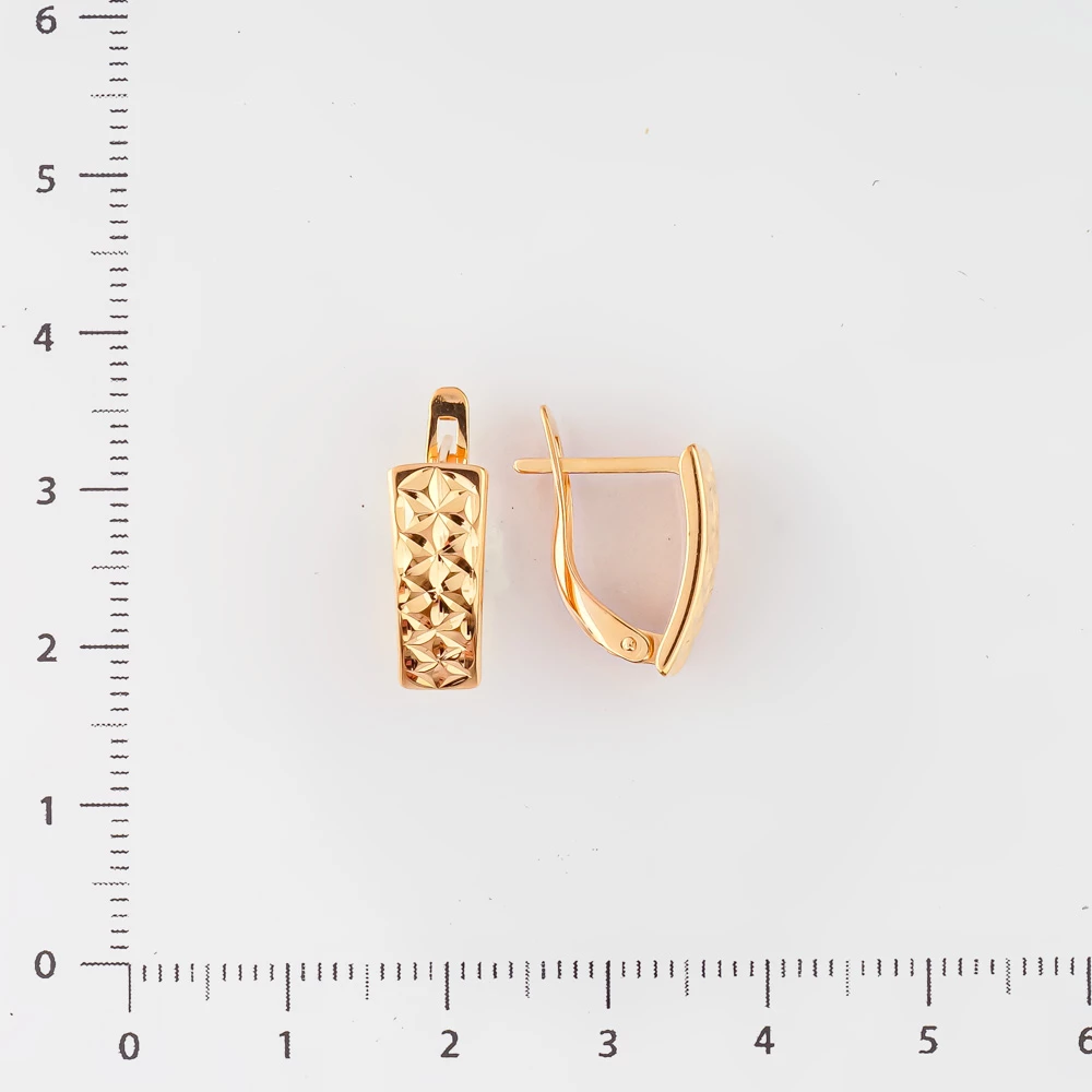Серьги из красного золота 585 пробы