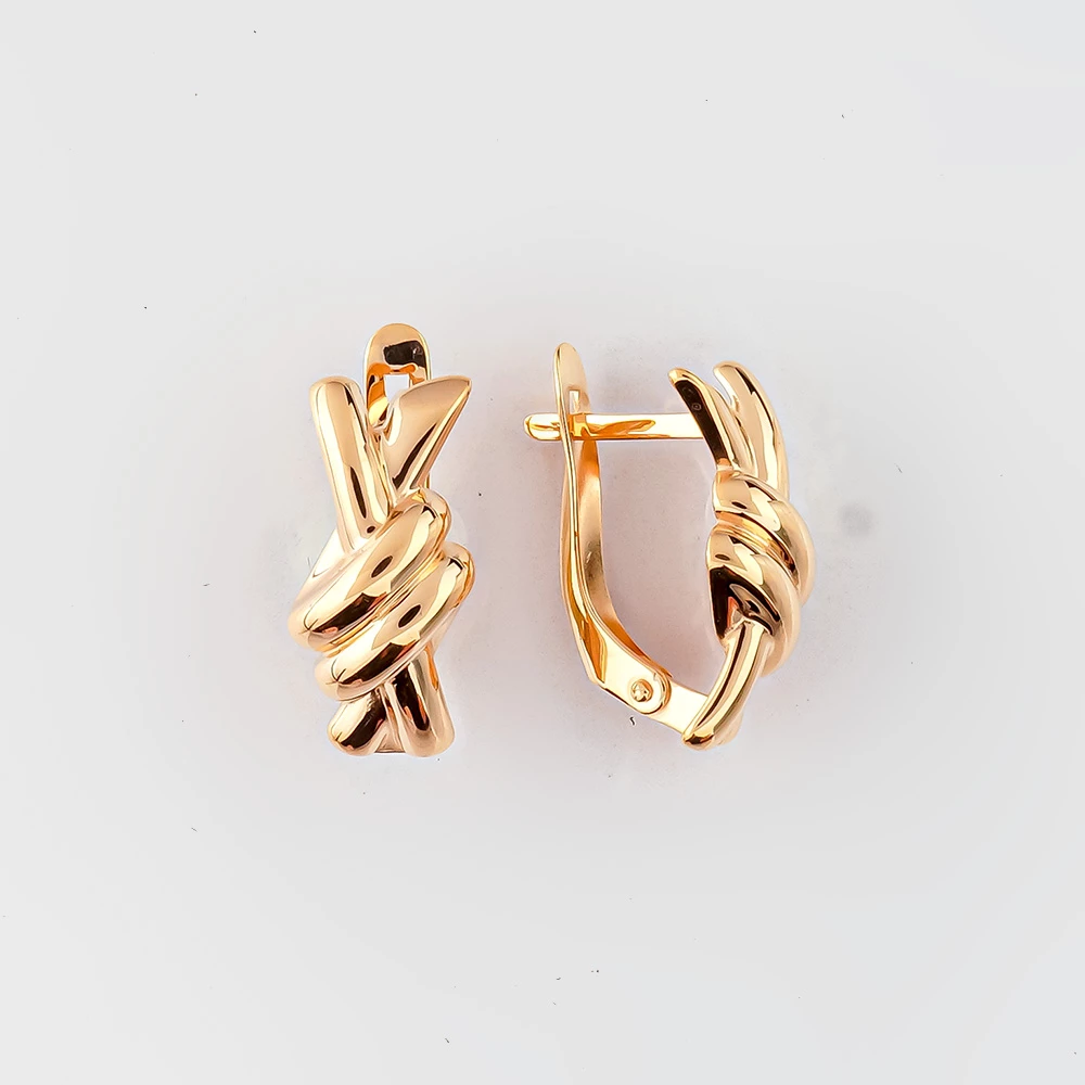 Серьги из красного золота 585 пробы