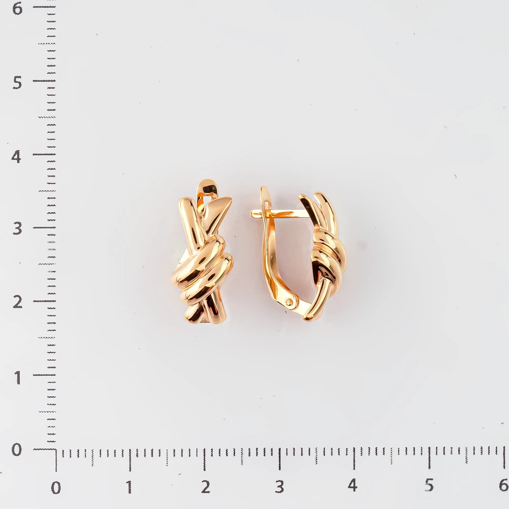 Серьги из красного золота 585 пробы
