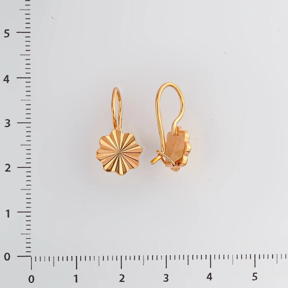 Серьги из красного золота 583 пробы
