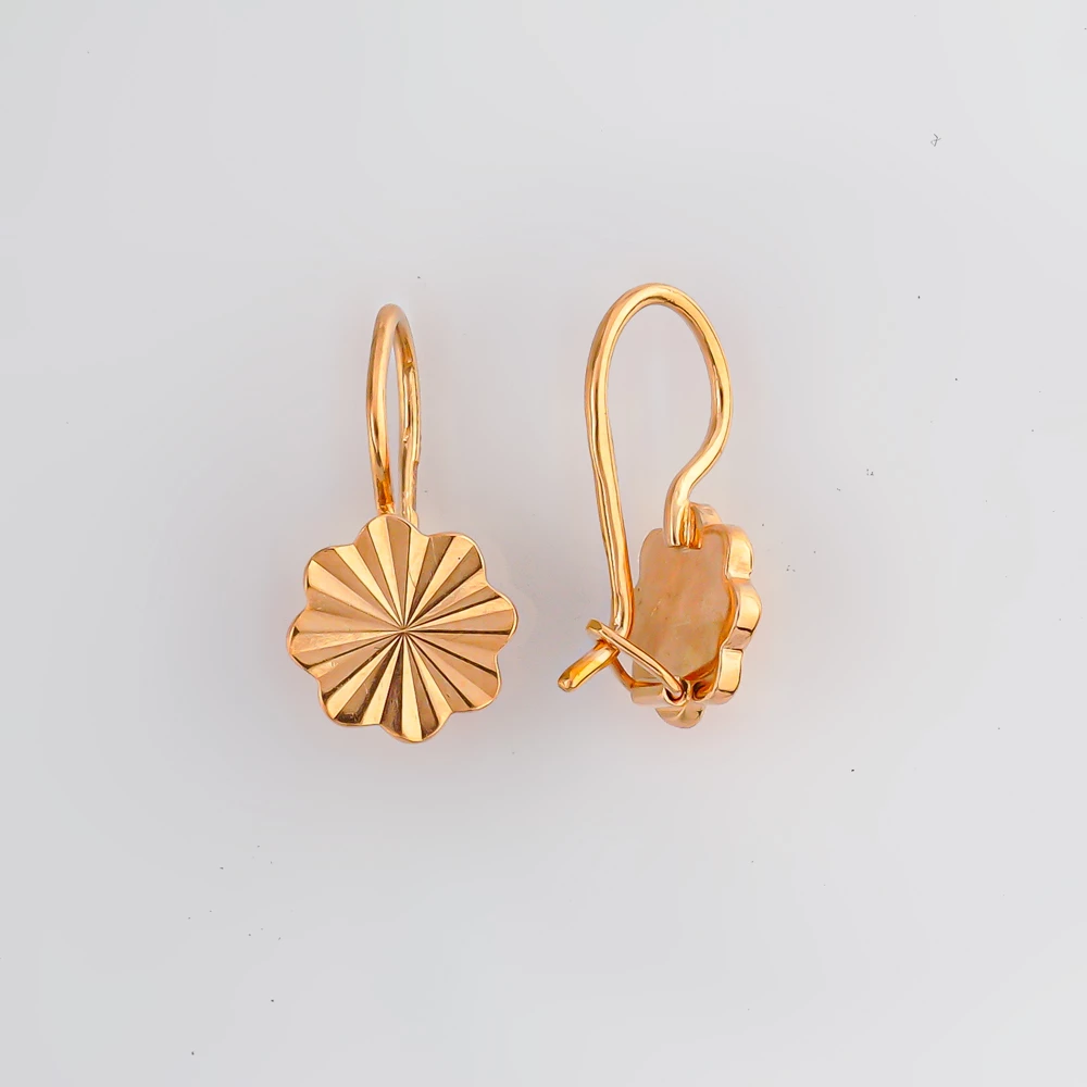 Серьги из красного золота 583 пробы