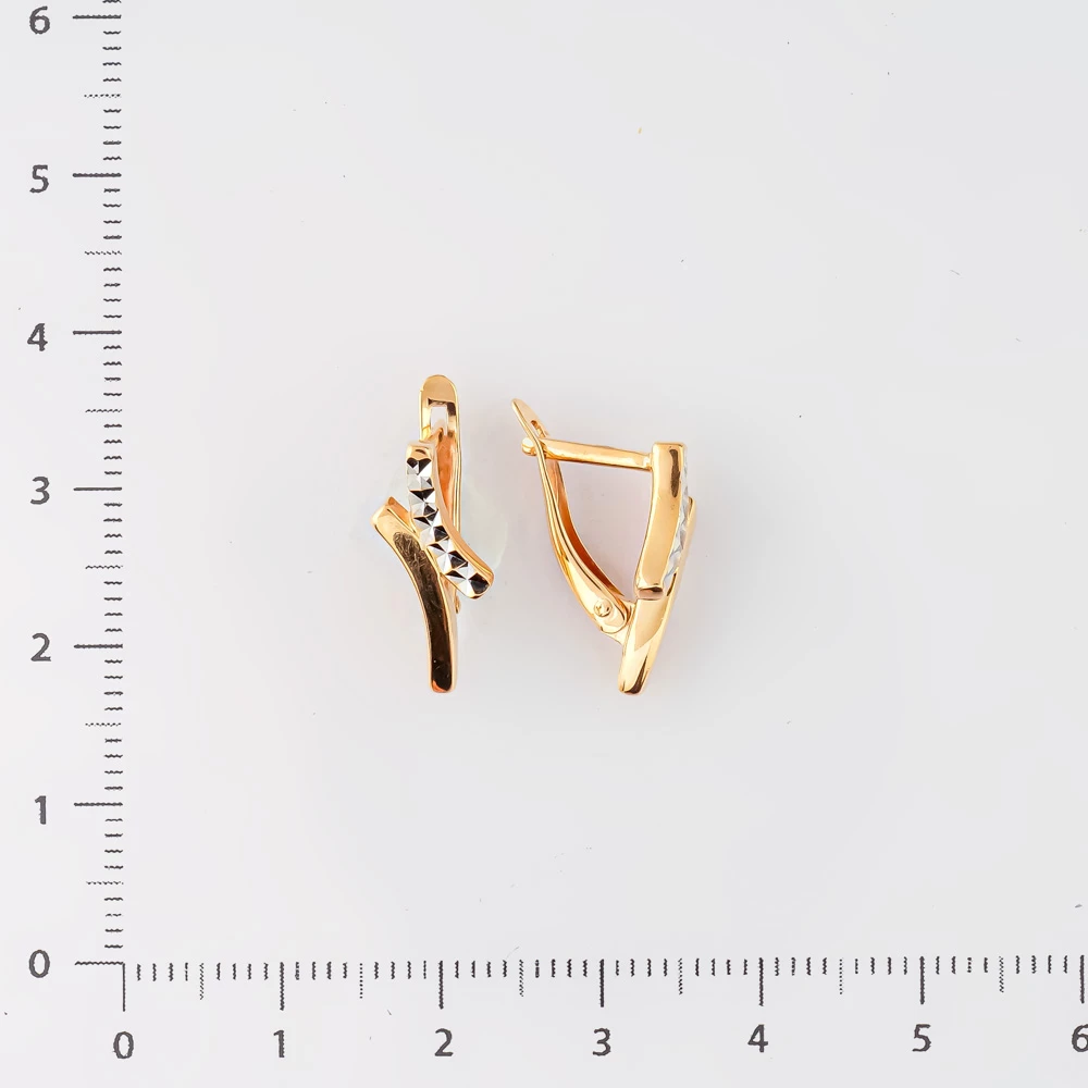 Серьги из красного золота 585 пробы