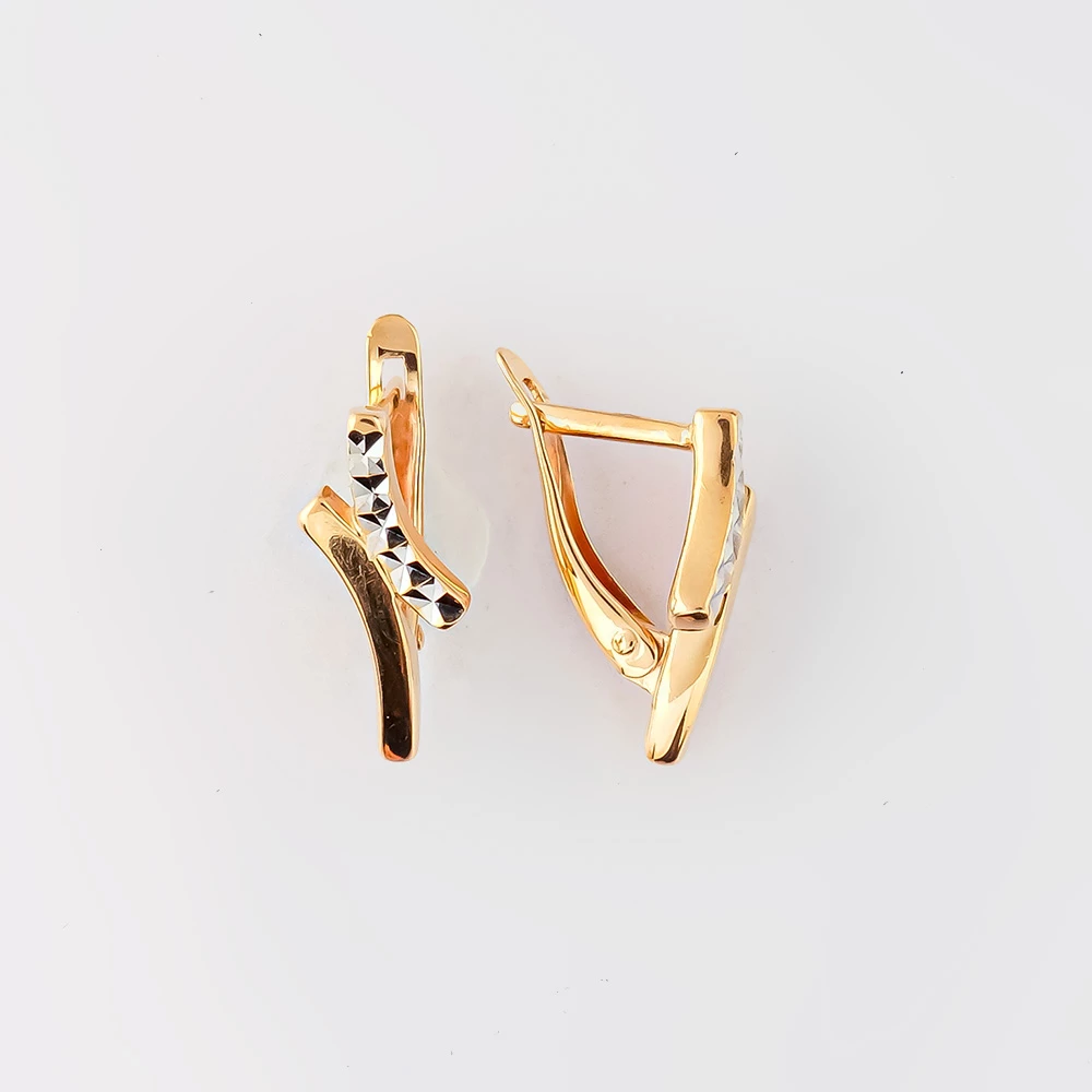 Серьги из красного золота 585 пробы