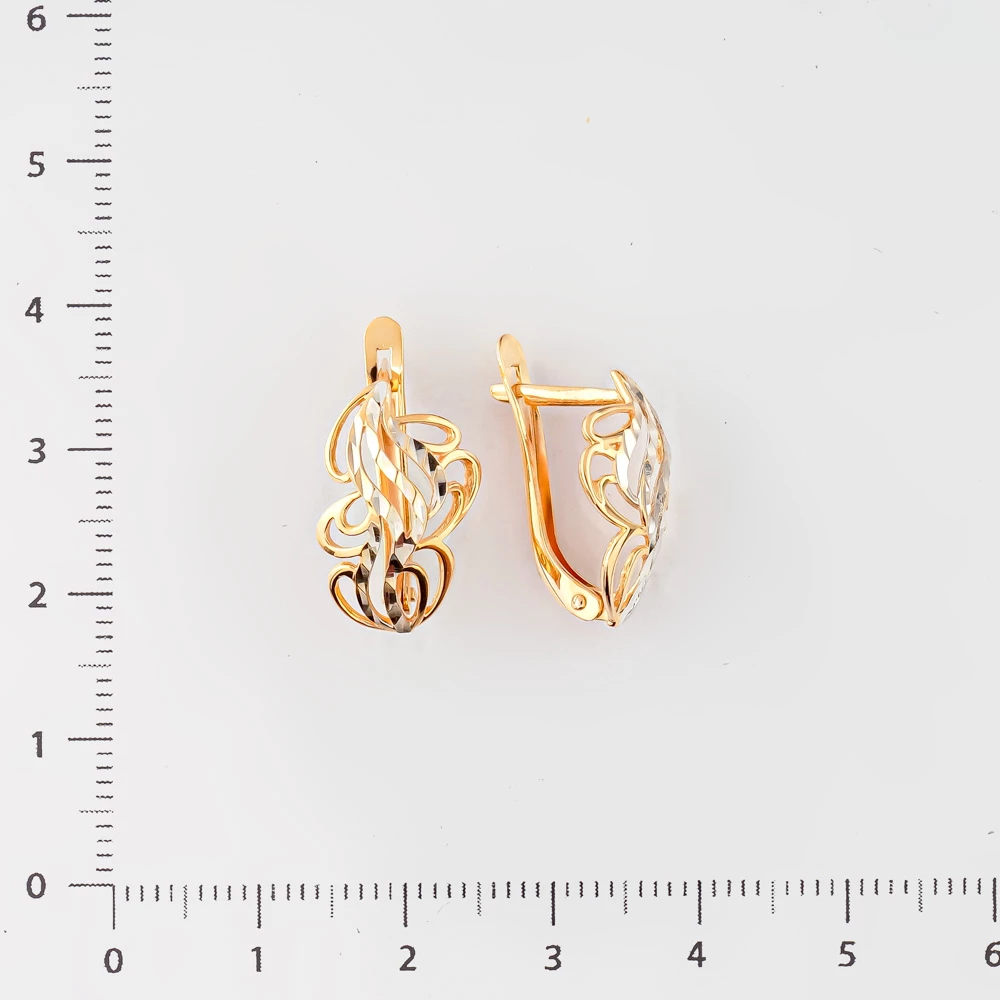 Серьги из красного золота 585 пробы
