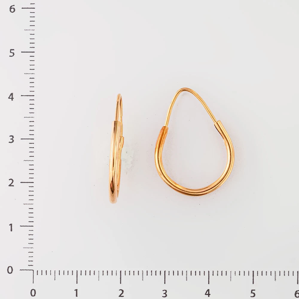 Серьги из красного золота 585 пробы