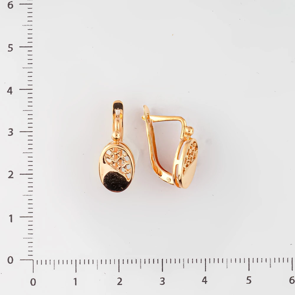 Серьги из красного золота 583 пробы