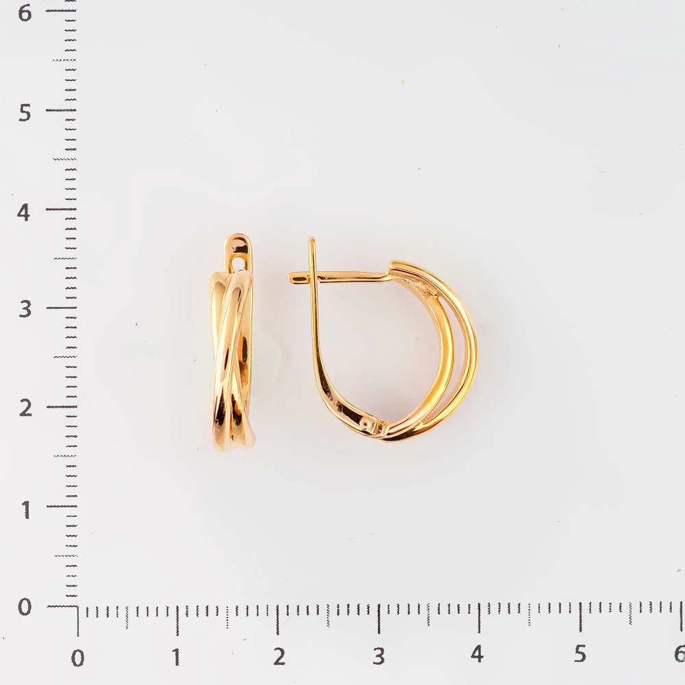Серьги из желтого золота 585 пробы
