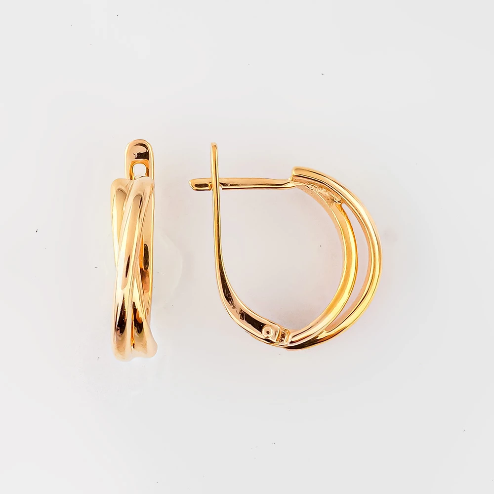 Серьги из желтого золота 585 пробы