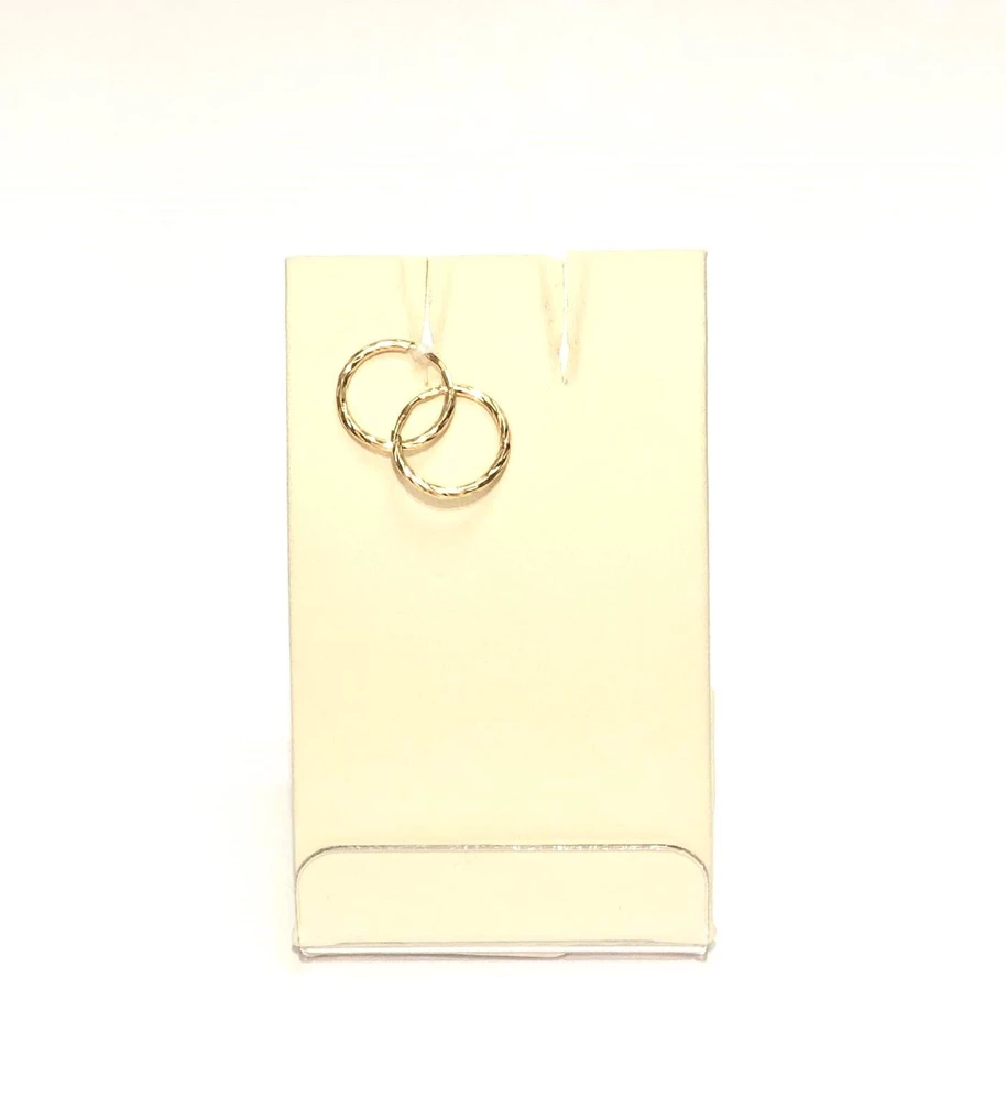 Серьги конго из красного золота 585 пробы