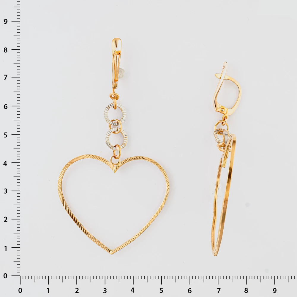 Серьги из красного золота 585 пробы