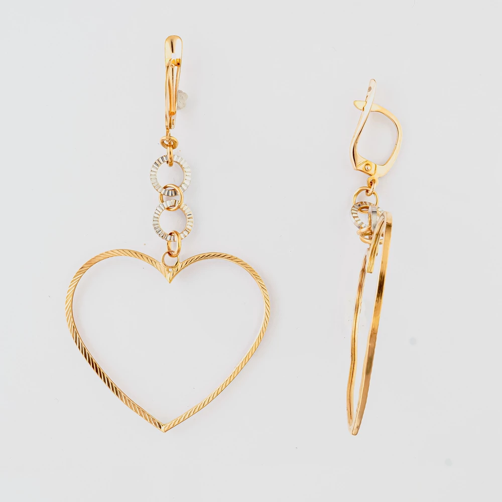 Серьги из красного золота 585 пробы