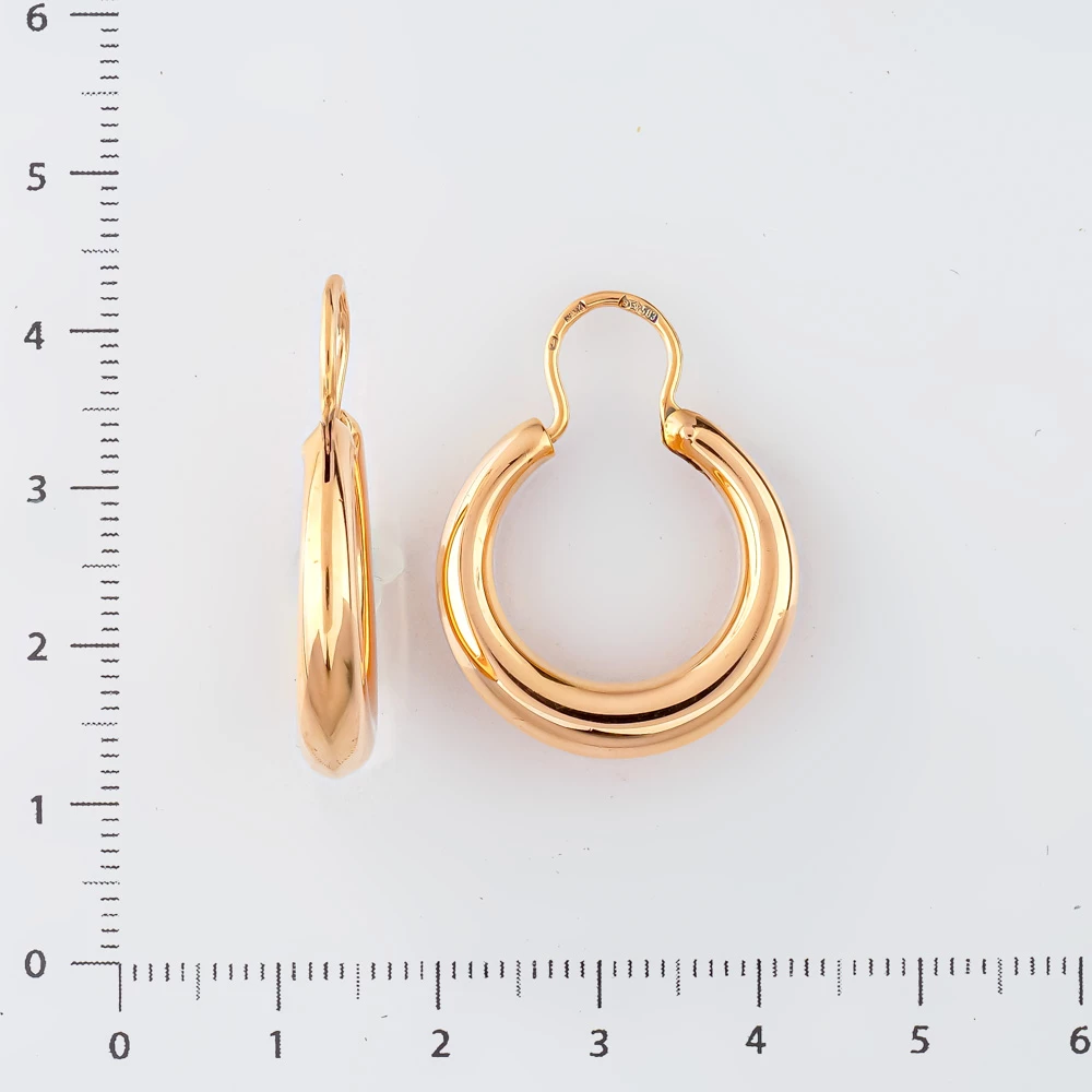 Серьги из красного золота 583 пробы