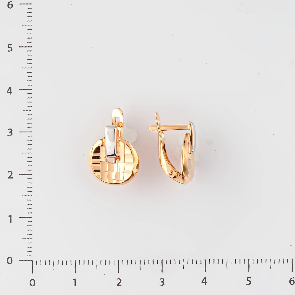 Серьги из красного золота 375 пробы