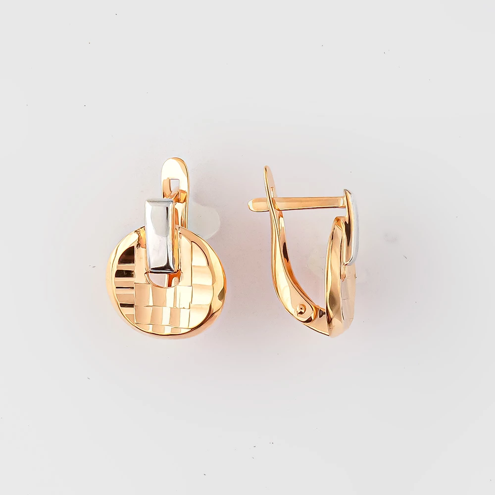 Серьги из красного золота 375 пробы