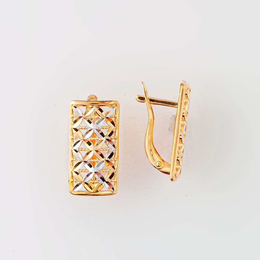 Серьги из красного золота 585 пробы