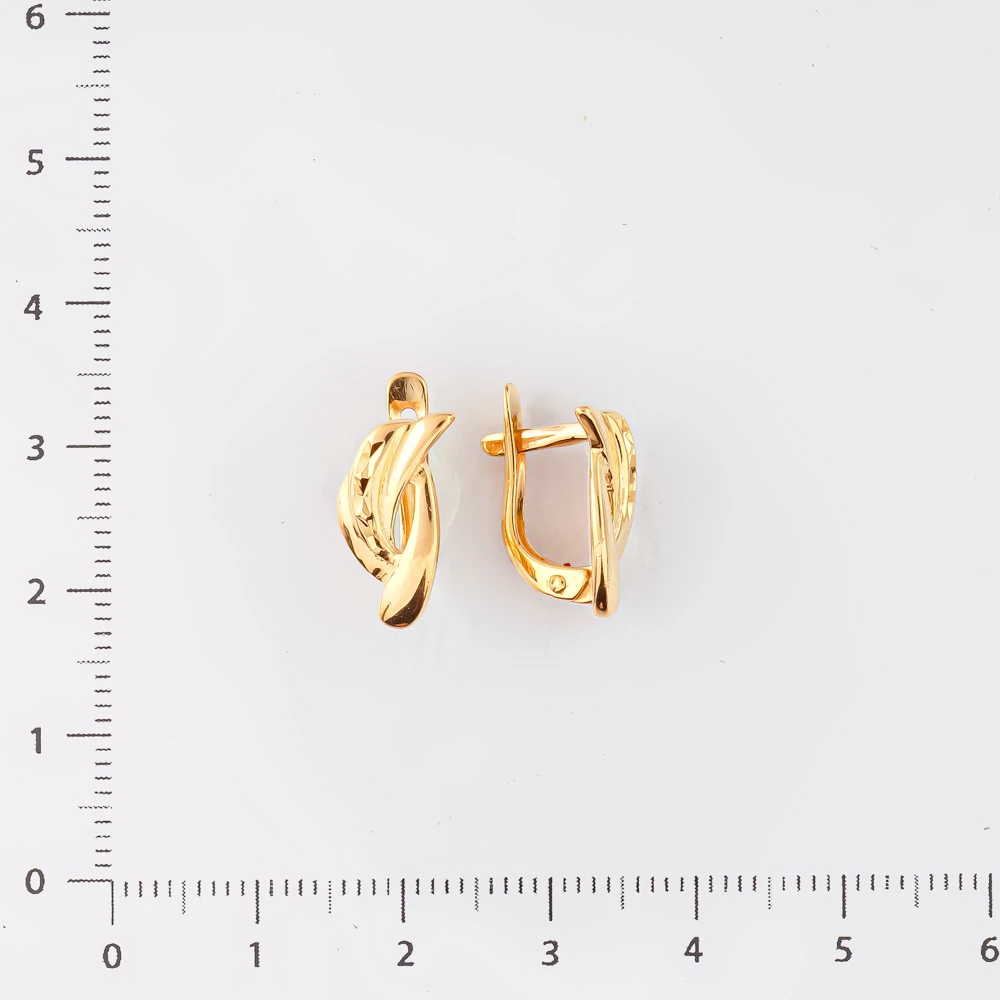 Серьги из красного золота 585 пробы