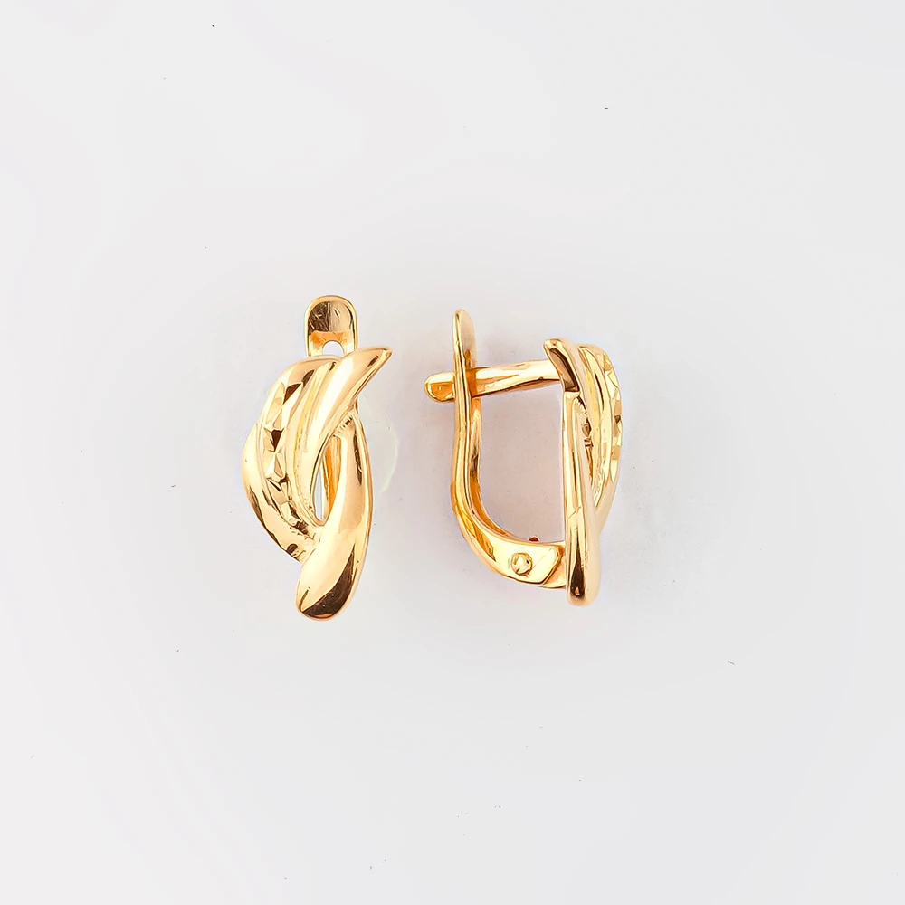 Серьги из красного золота 585 пробы