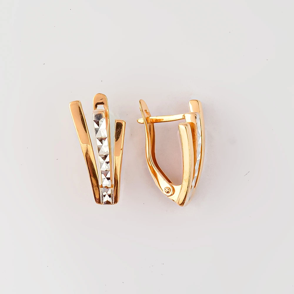 Серьги из красного золота 585 пробы