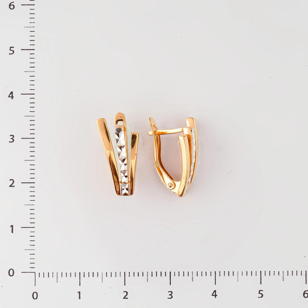 Серьги из красного золота 585 пробы