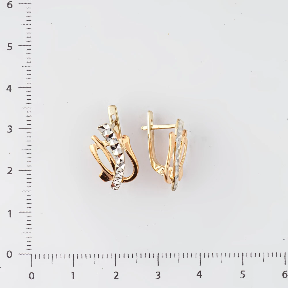 Серьги из красного золота 585 пробы