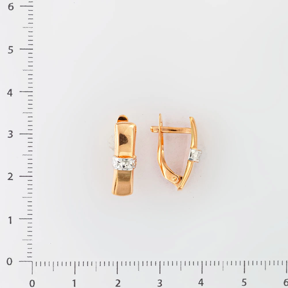 Серьги из красного золота 585 пробы