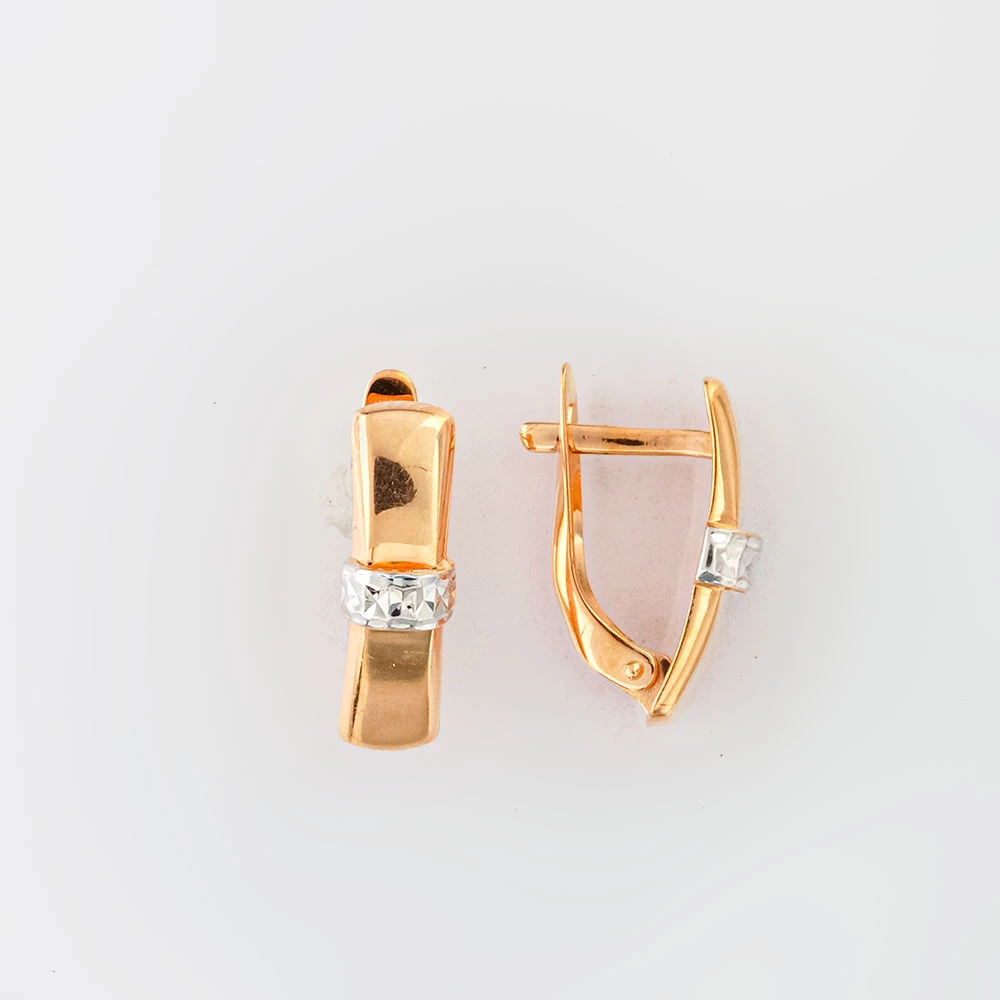 Серьги из красного золота 585 пробы
