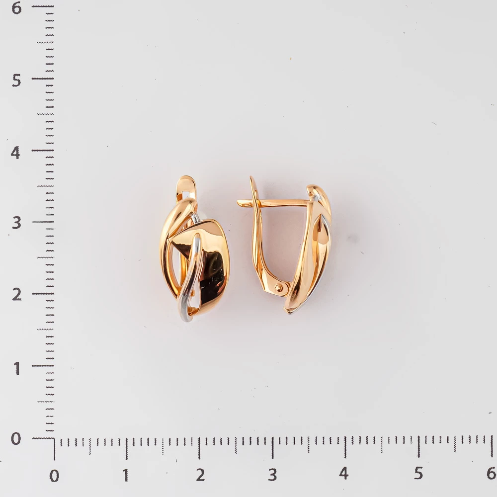Серьги из красного золота 585 пробы