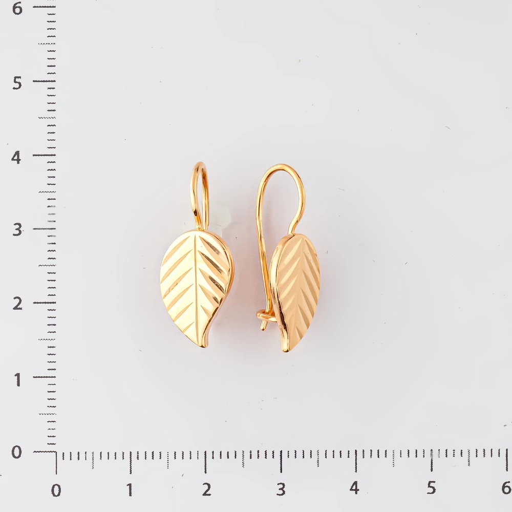 Серьги из красного золота 583 пробы