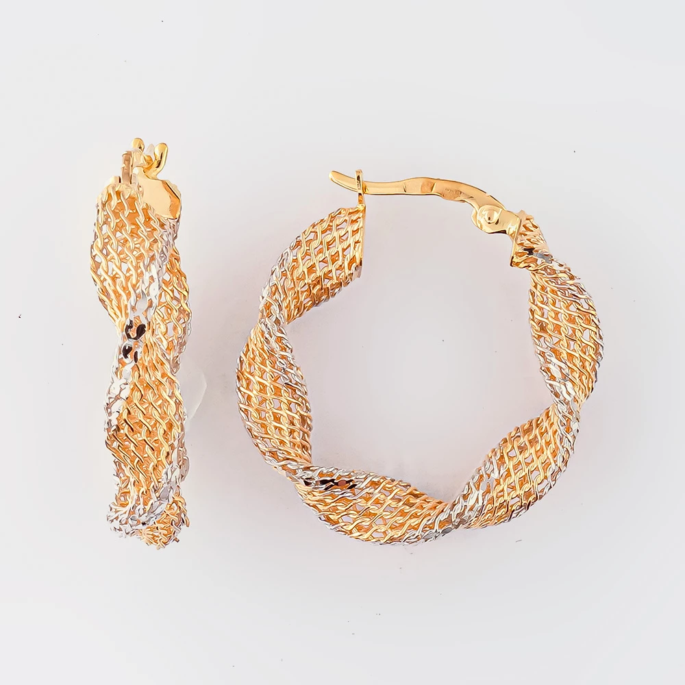 Серьги из красного золота 585 пробы