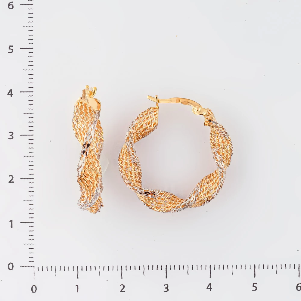 Серьги из красного золота 585 пробы