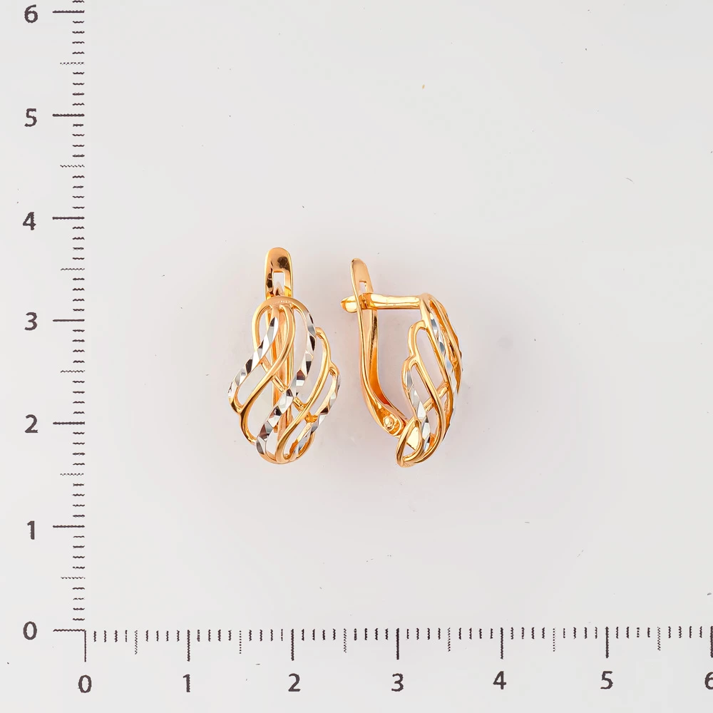 Серьги из красного золота 585 пробы