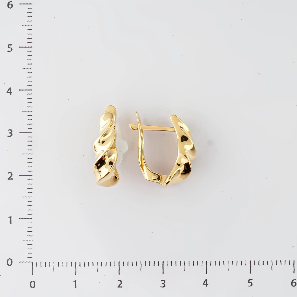 Серьги из желтого золота 585 пробы