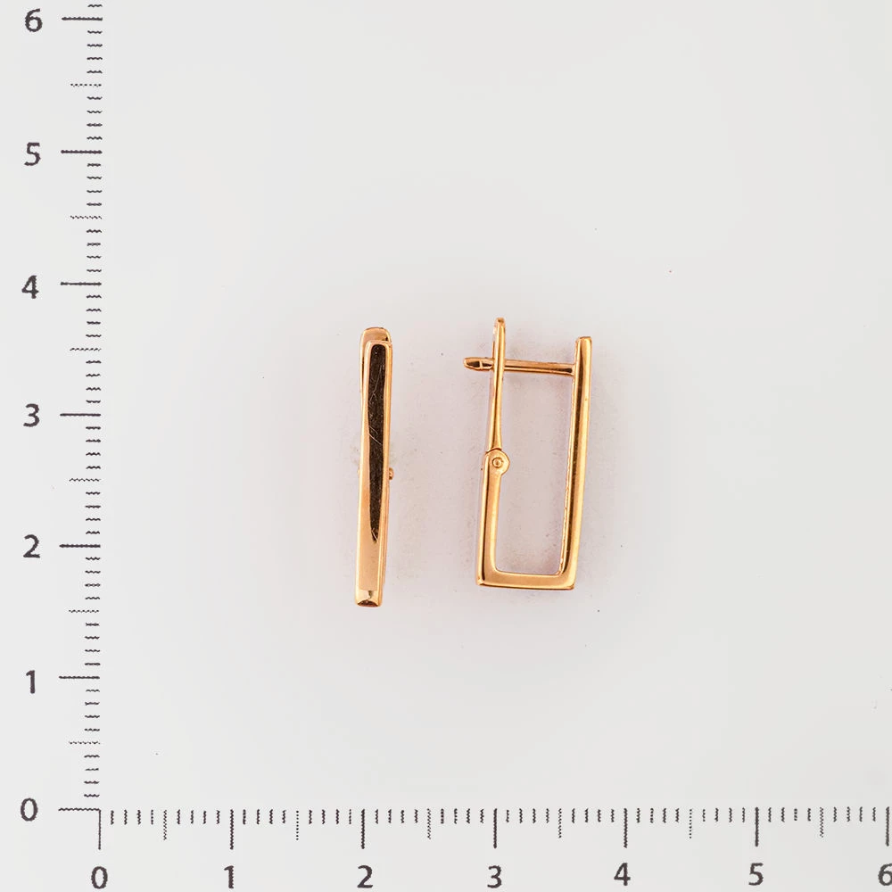 Серьги из красного золота 585 пробы