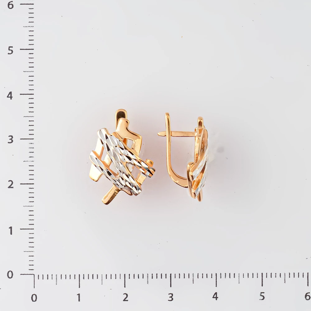 Серьги из красного золота 585 пробы