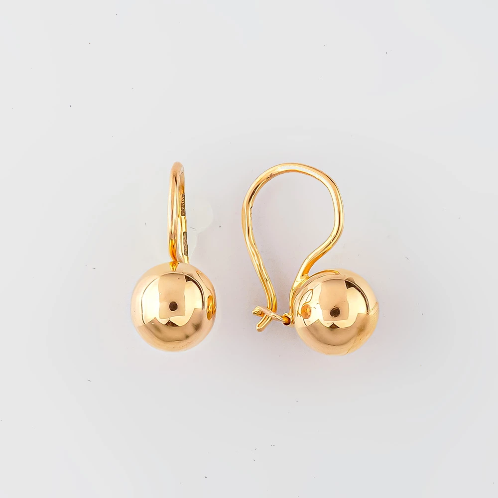 Серьги из красного золота 583 пробы