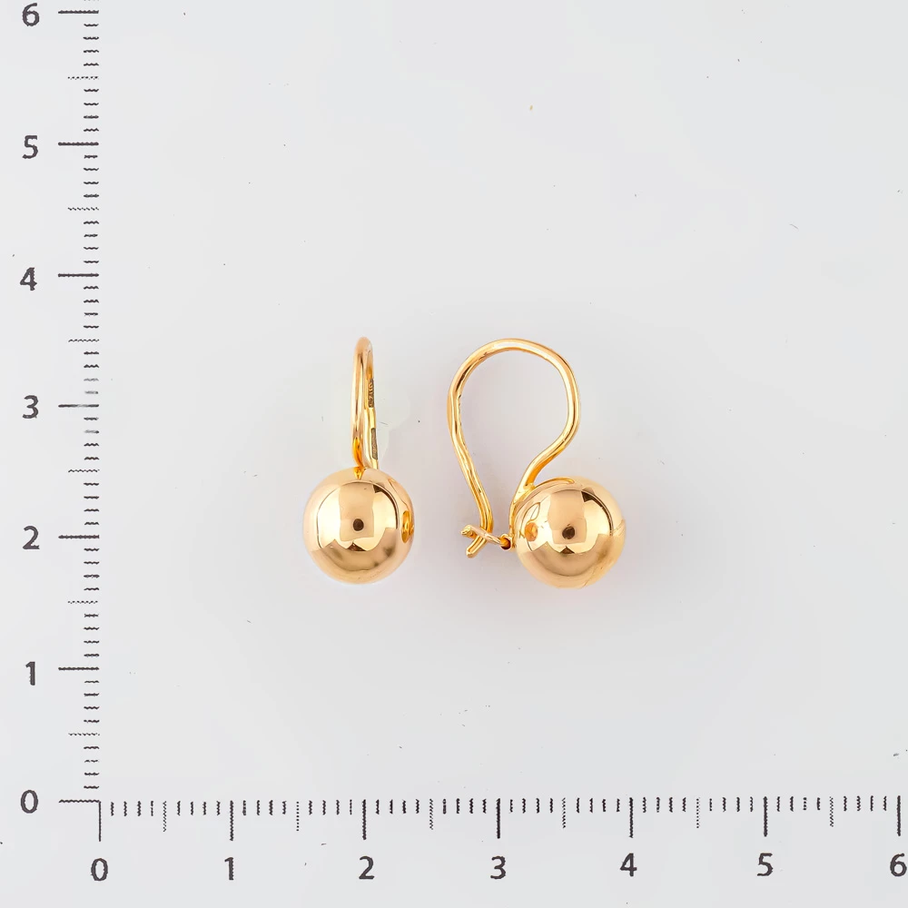 Серьги из красного золота 583 пробы