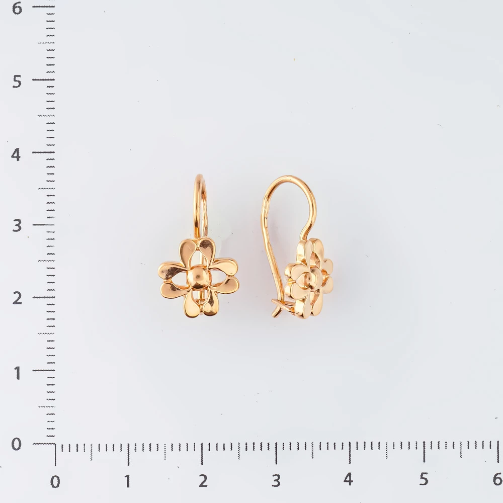 Серьги из красного золота 583 пробы