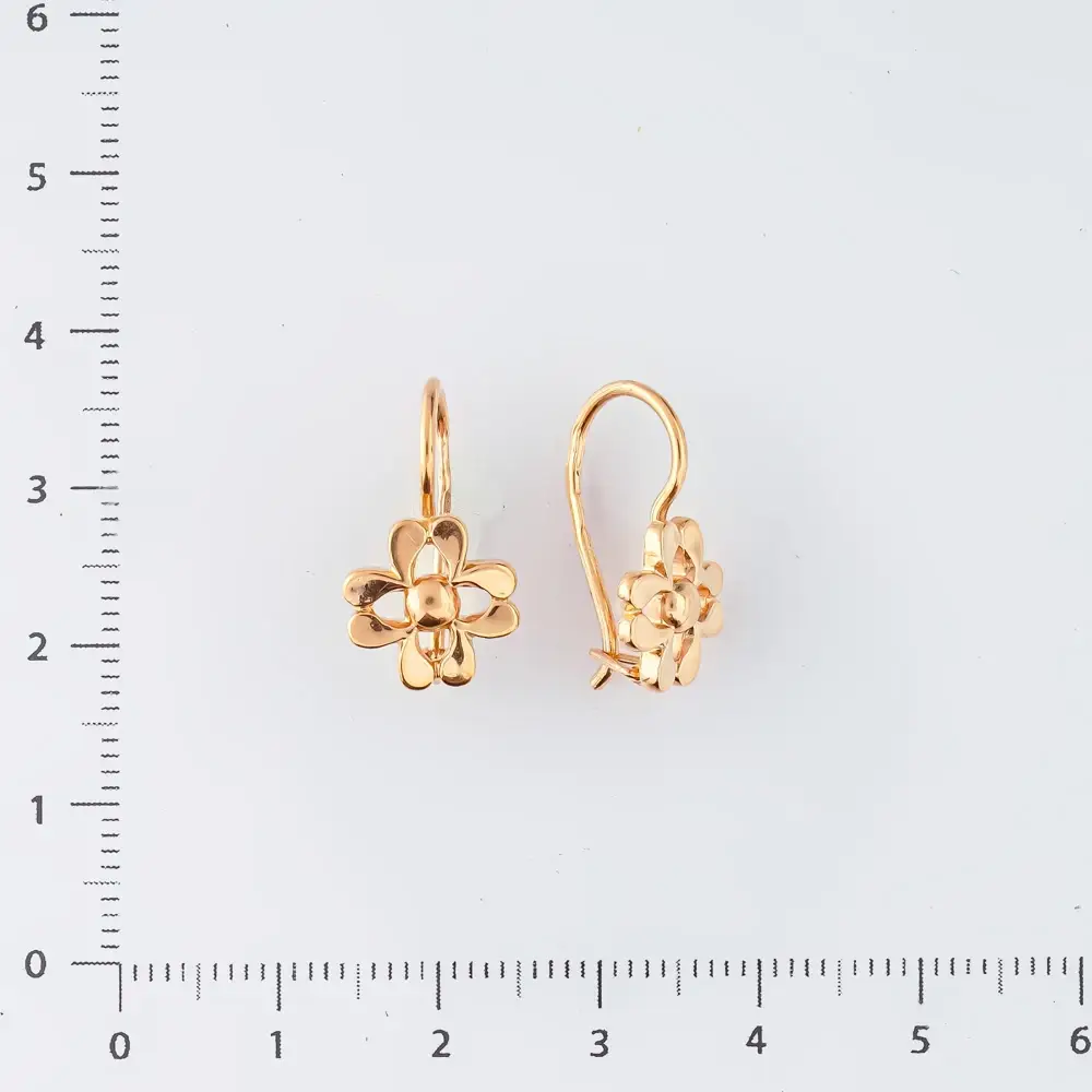 Серьги из красного золота 583 пробы 2